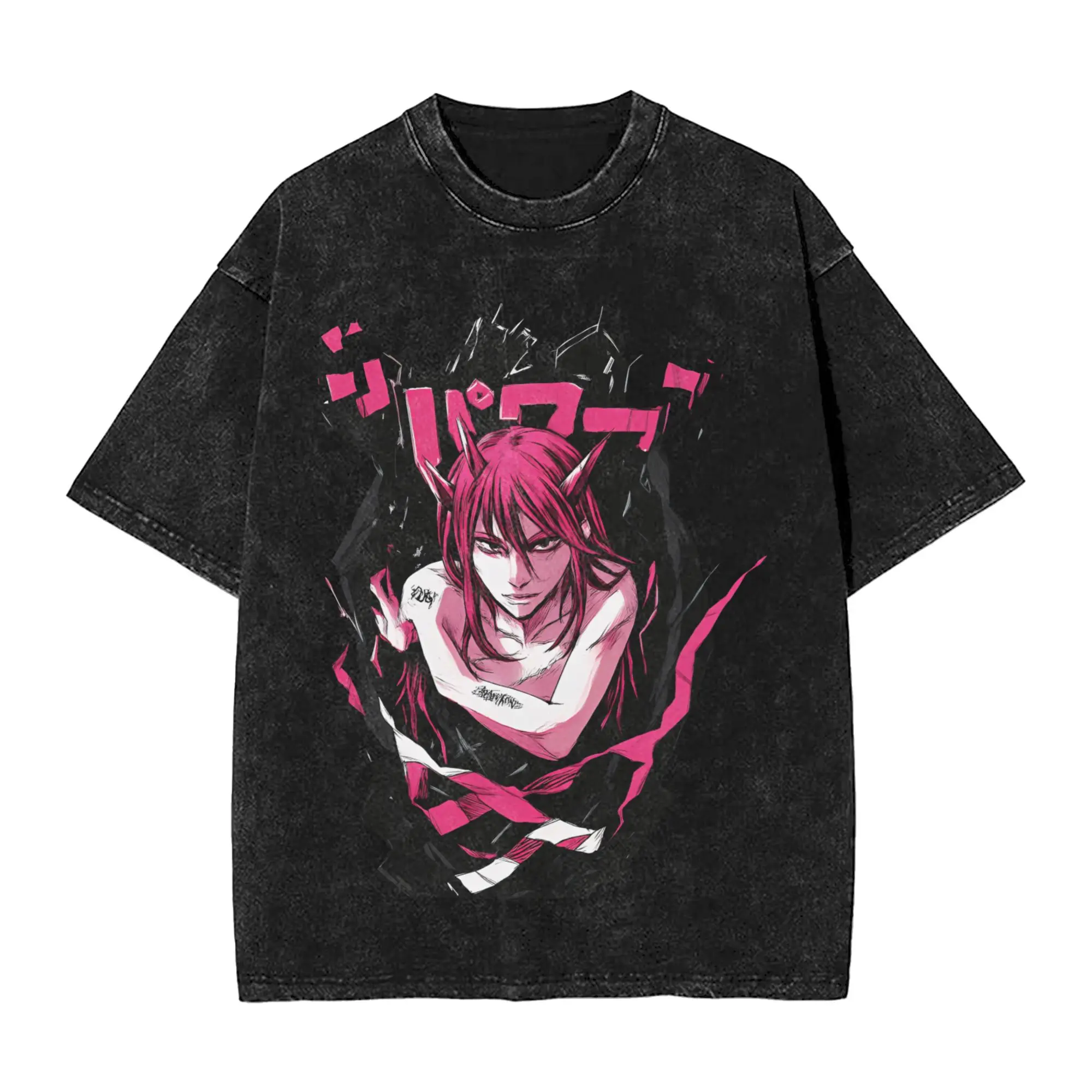 تي شيرت Elfen Lieds للرجال من القطن الكلاسيكي برقبة دائرية وأكمام قصيرة للصيف