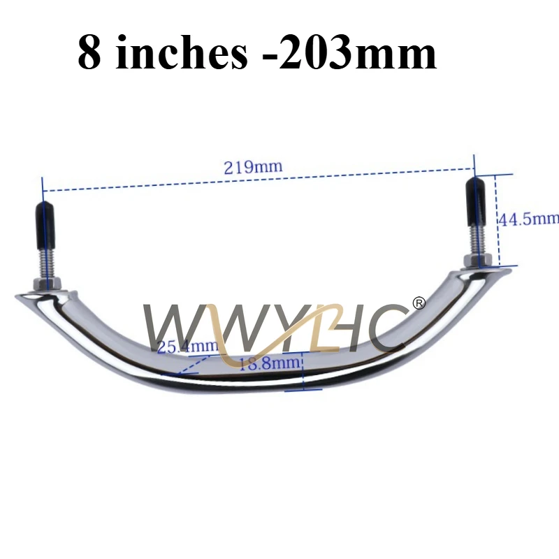 

Подходит для морских ручек из нержавеющей стали, полированных защитных поручней, поручней для унитаза в ванной комнате, аксессуаров для яхт
