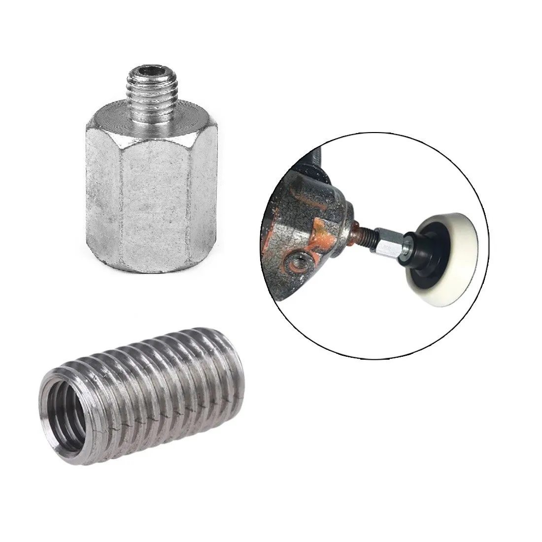 1PCS M10 M14 Adapter Angle Grinder Polisher Thread Drill Bit Interface Converter Power Tool Accessories Adapter