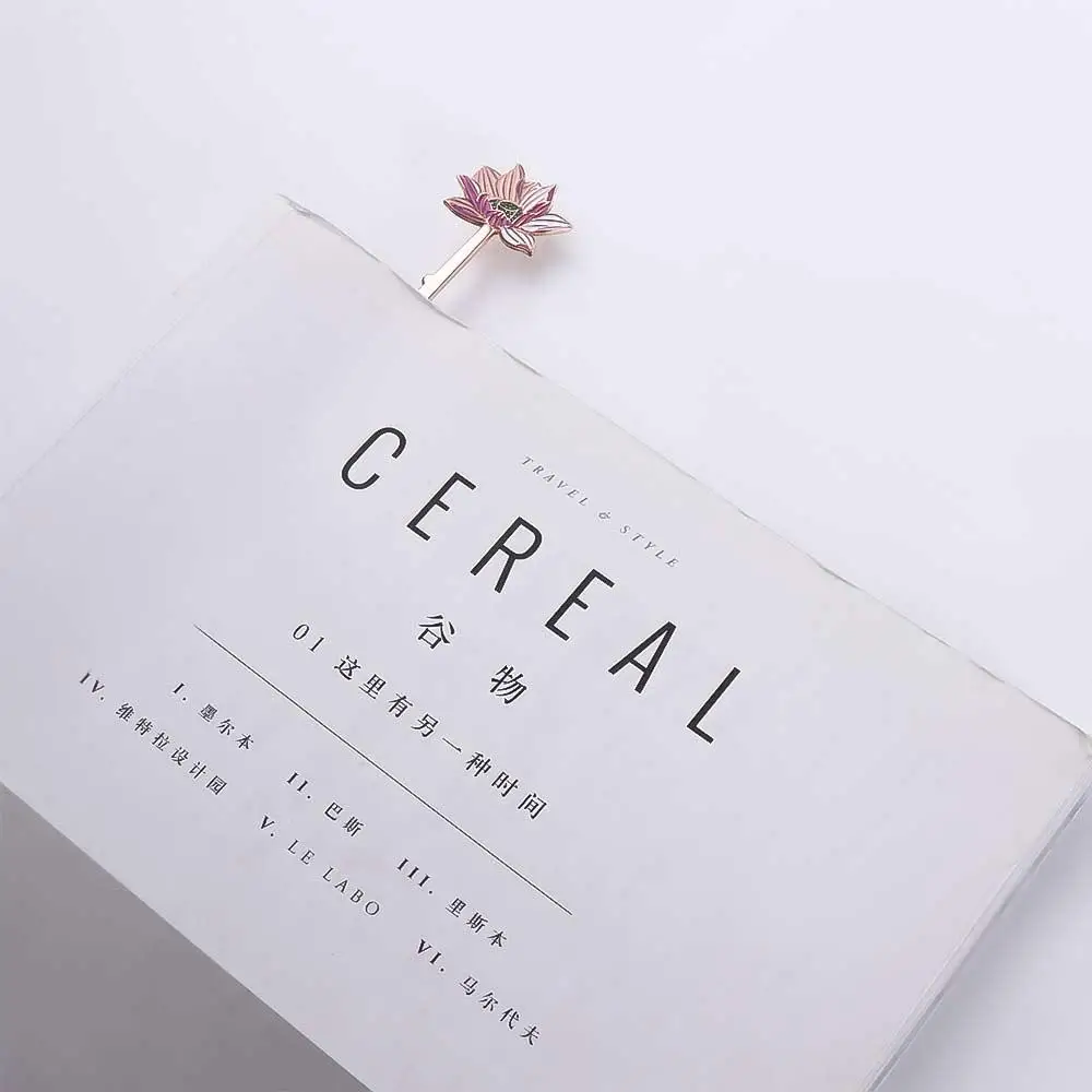 Colorful Special Students Lotus Flower Sakura Bookmarks Page Label Reading Assistant Book Support