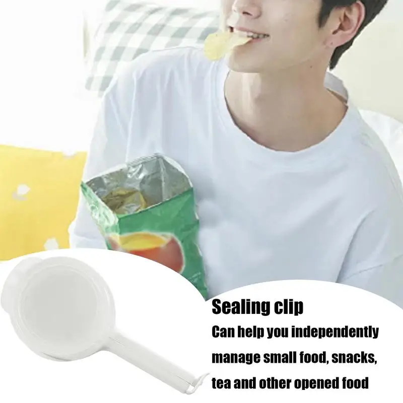 プラスチック製フードバッグシーリングクリップ、注ぎ口付きクリップ、フードストレージ、チップバッグクリップ、シーラークリップ、キッチンストレージ