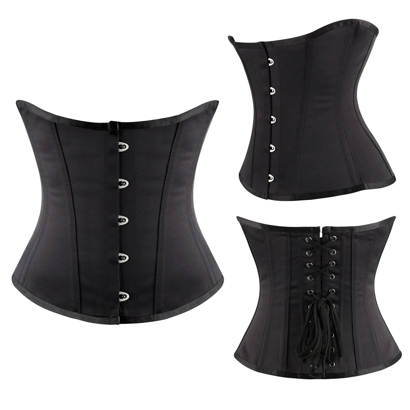 Lace Up Corset Waist Trainer For Women Body Shaper Boned Corset Top Sculpting Girdle Shapewear For Women Tummy Control