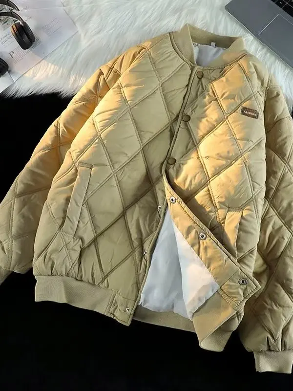 

American Deconstructed Flight Jaet Men's Winter Thiened Warmth Cottonwear Faionable oulder Korean Sle Coat