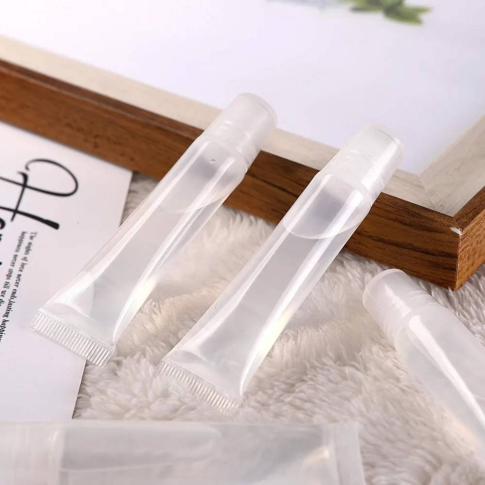 50 Stück 5/10/15ML Leere Lipgloss-Tuben Reise-Leerflaschen Nachfüllbare Weiche Kosmetik-Quetschtuben für Frauen & Mädchen DIY Lipgloss – Detail 4