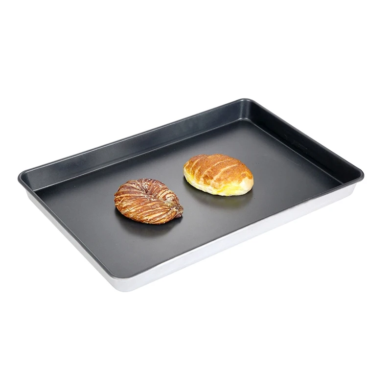 

High Quality 400x600x25mm Commercial Aluminum Alloy Non-Stick Flat Baking Tray French Bread and Cookie Pans