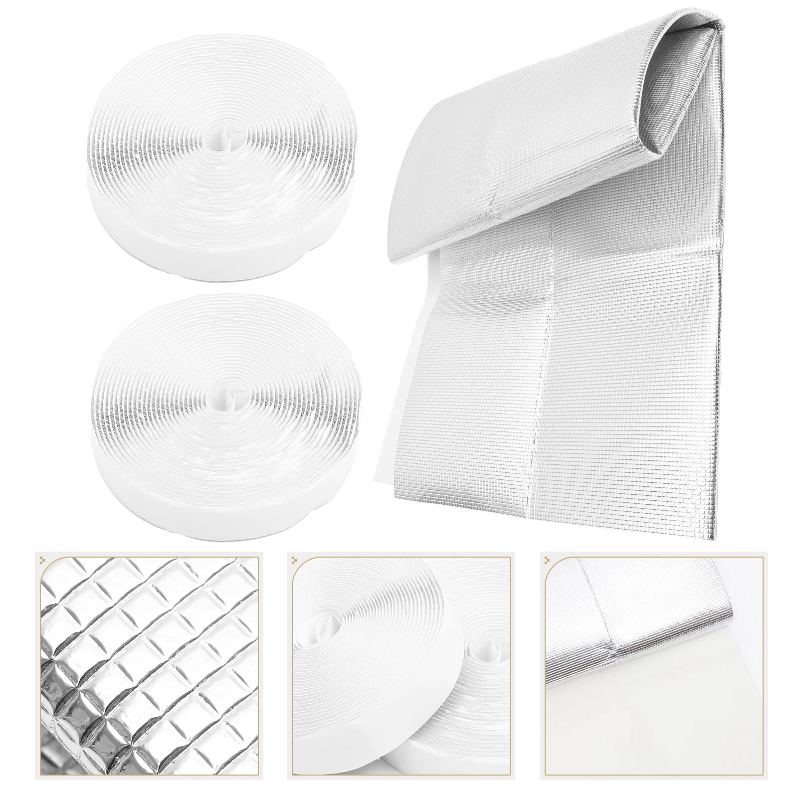 

Aluminum Film Attic Vent Cover 129x95cm Insulation Seal for Fan Doors Easy Install Reusable Heat Sink