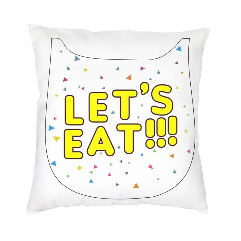 

Let Is Eat TV Movie Cushion Cover 45x45cm Soft Velvet Nordic Pillows Case Home Decoration