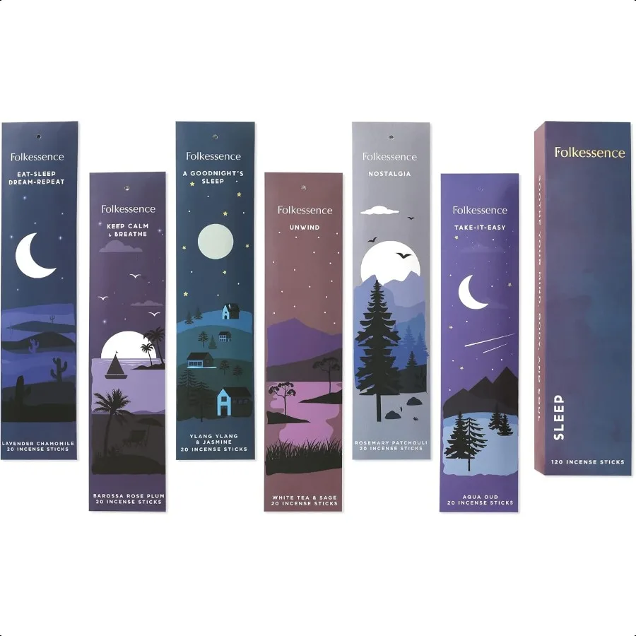 

Incense Sticks Set of 6 120 Non ToxicSticks Rosemary Jasmine Lavender and Sage Sleep Incenses Sticks and Incensio Stick Variety