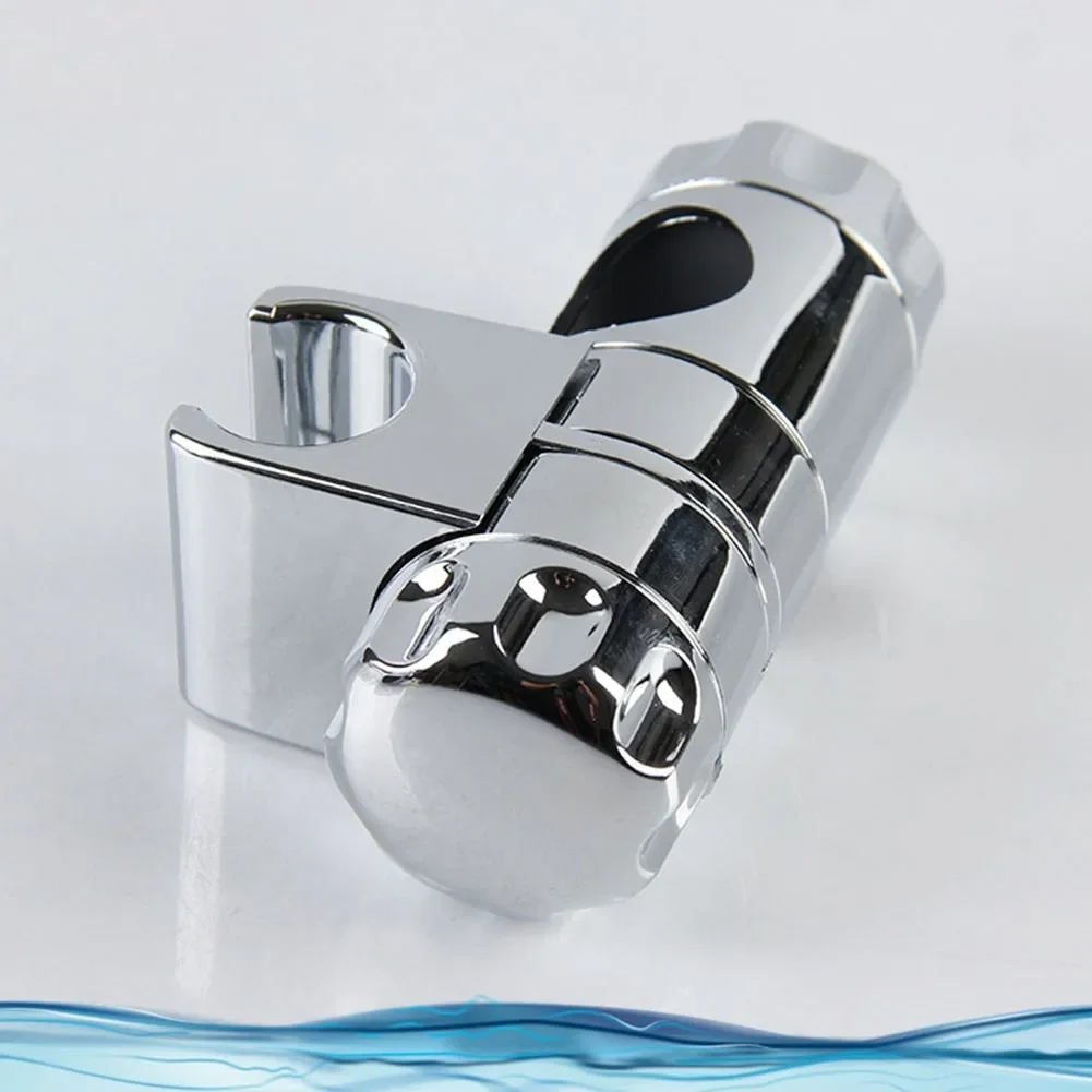 1PC Chrome Shower Rail Head Slider Holders 25mm Bracket For Slide Bar Chrome Plated Bathroom Pipe