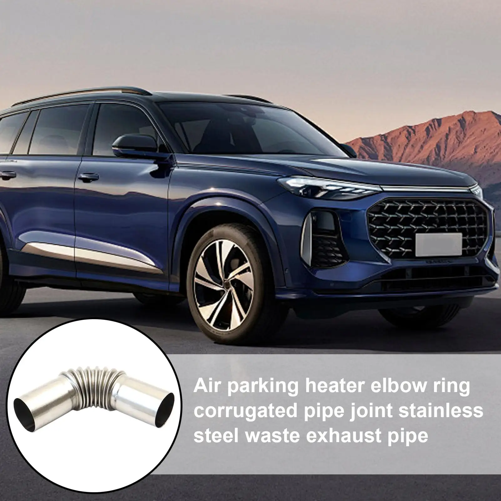 

Удлинительная трубка выхлопной трубы для воздушного стояночного обогревателя, термостойкий воздушный парковочный обогреватель, локоть выхлопной трубы для автомобиля