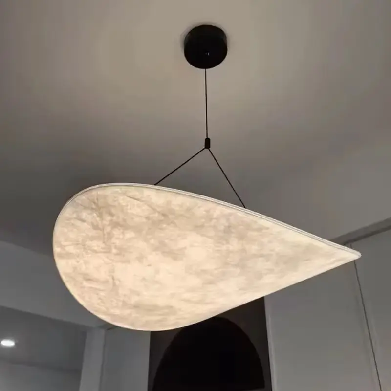 Silk Wabi Sabi Nordic Minimalist LED Chandelier Pendant Lamp Dining Room Restaurant Living Room Bedroom Kitchen Island Hotel Caf