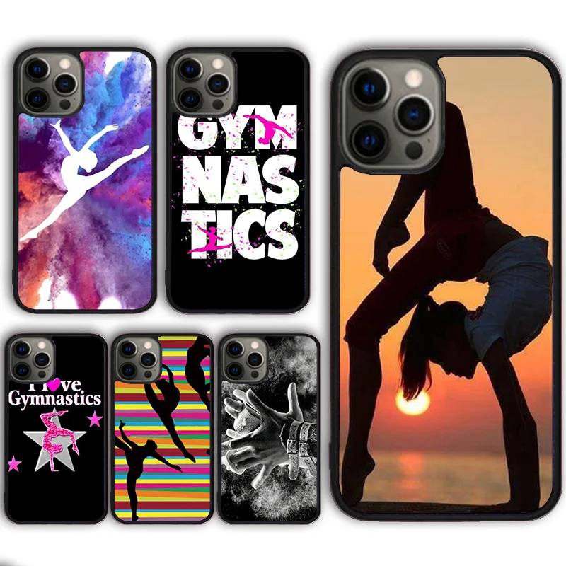 gymnastics silhouette Phone Case Cover for iPhone 16 15 SE2020 13 14 11 12 Mini Pro Max Max 6 7 8 Plus  coque fundas Shell