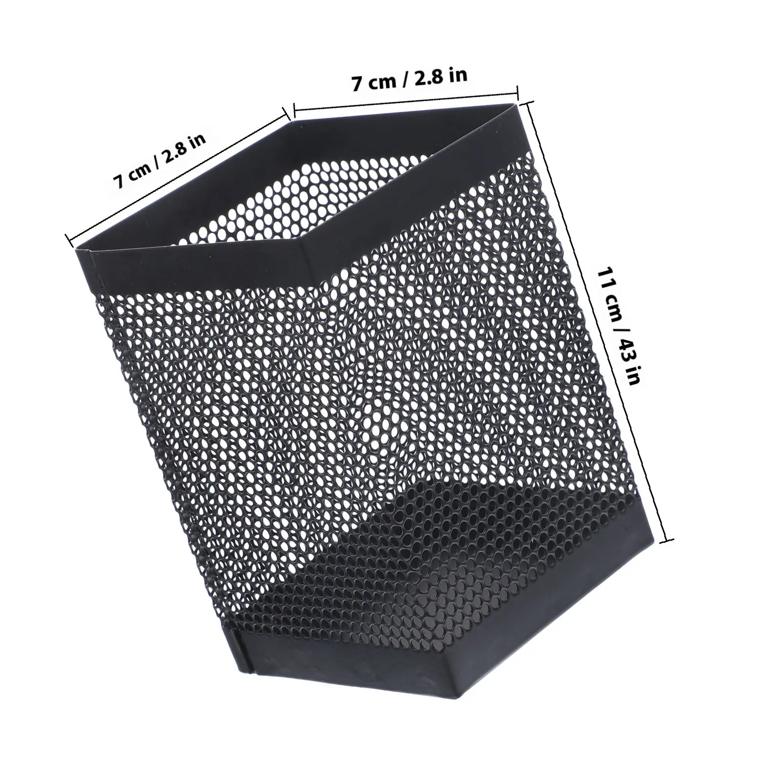 Metal Pen Holder with Mesh Texture Grip Large Capacity Desktop Organizer for Office Home School Desk Supplies Pencil Cup Marker