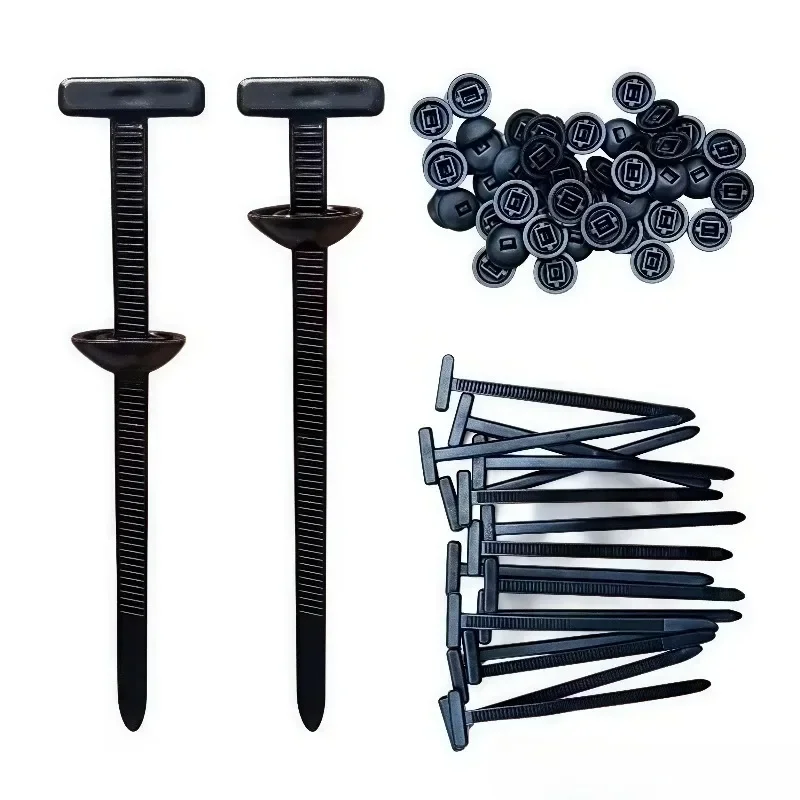 20/50/100PCS Nylon Cable Tie Buckle Self-Locking Zip Ties Holder With Pin And Button Cable Tie Tool Car Motorcycle Daily Repair