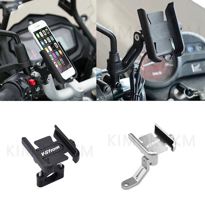 

Держатель мобильного телефона для SUZUKI VSTROM DL 250 650 1000 V-Strom 650/XT 1000/XT, аксессуары для мотоциклов, руль, GPS-подставка, кронштейн