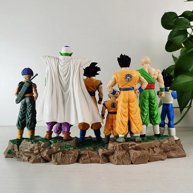 Conjunto de 9 Uds. De Dragon Ball Z Infinite Z Warrior Gk, figura de acción de Anime Goku Gohan Vegeta Piccolo Torankusu, juguete de adorno, modelo para regalo