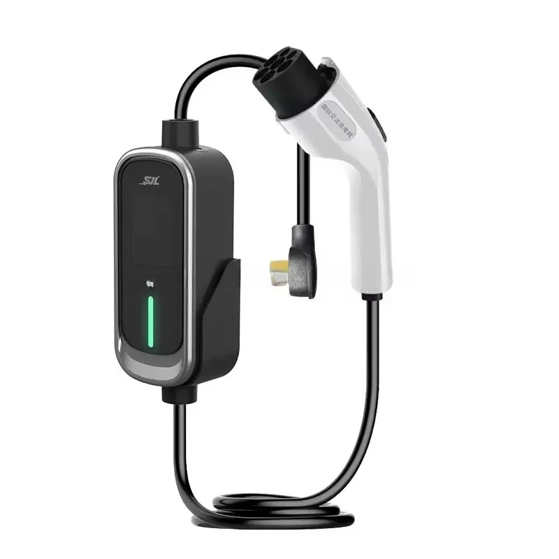 Smart Home Use Type 2 AC EV Charger 3.5Kw 7Kw Adjustable Electric Vehicle Charger Portable AC Electric Car Charging Station