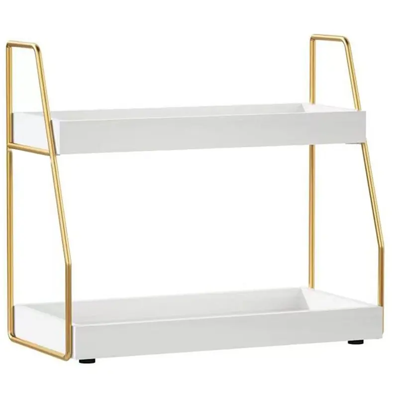 

Hot Sale-Wooden Multi-Layer Storage Rack Home For Kitchen Countertop, Double-Layer Organizing Space For Spices And Cosmetics