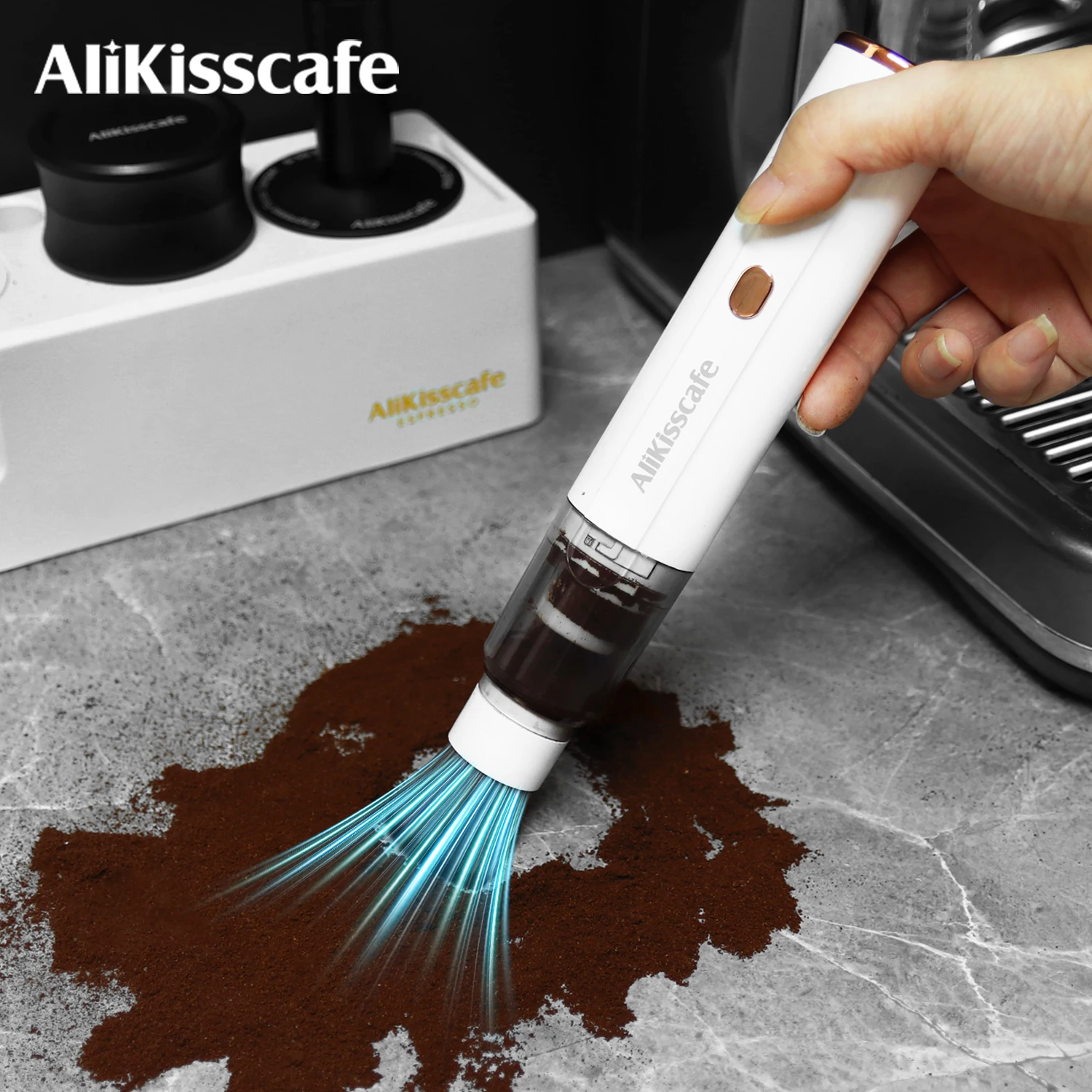 AliKisscafe Coffee Grounds Vacuum Cleaner Grinder Remover 51mm 54mm 58mm Portafilter Barista Tools Espresso Machine Accessories