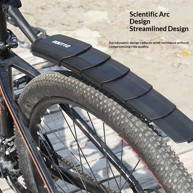 

2 Telescopic Bicycle Mudguards, Universal Adjustable Mudguards, Suitable for 24–29-inch Folding Road Bikes and Mountain Bikes