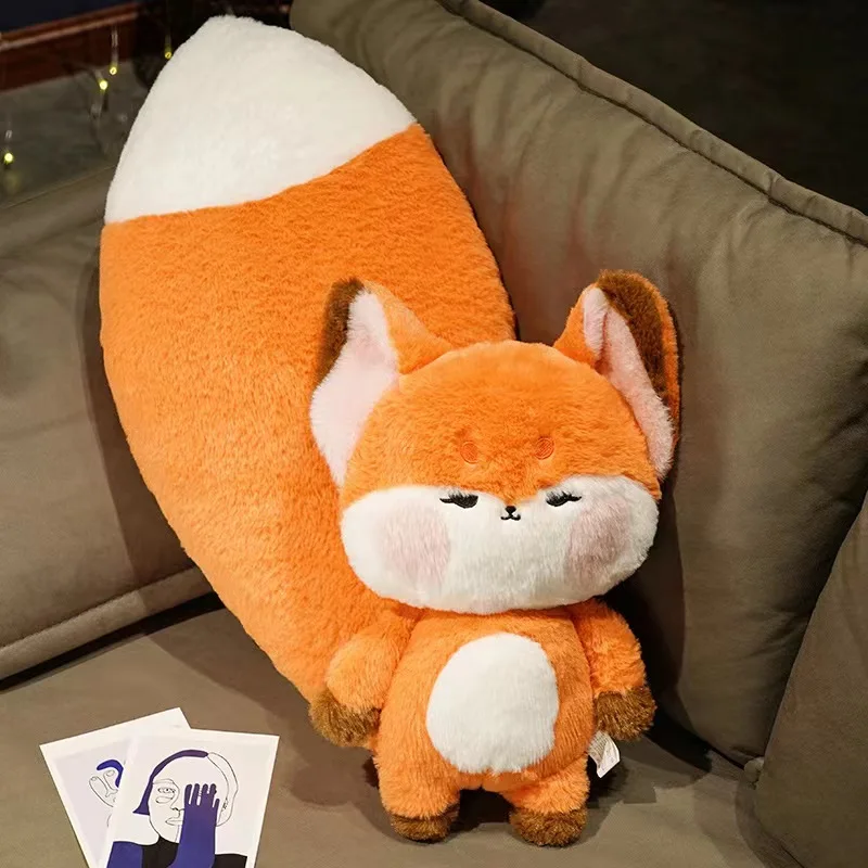 Cute Big Tailed Fox Plush Pendant Plush Toy Bag Accessories Keychain Pendant Bag Car Pendant Children\'s Gifts