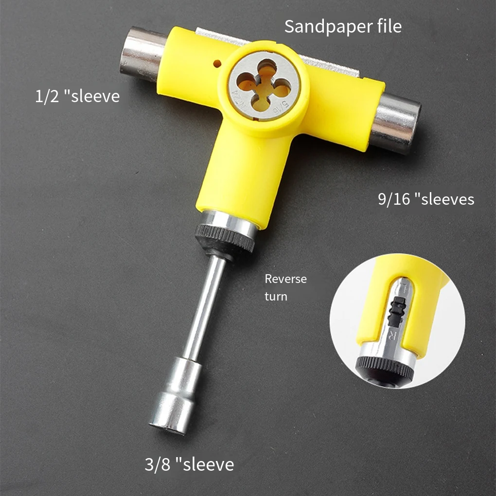 

Removal Wrench T-shaped Sleeve Repair Tool Longboard Wrenches Fine Workmanship Compact Size Simple Operation