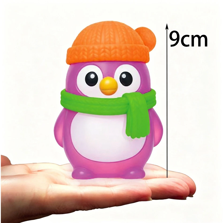 Glow In Dark Arctic Penguin Crunchy Squishy Fidget Toy