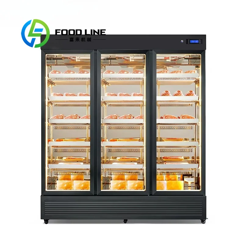 Commercial Beef Dry Aging Fridge Circulated Sterile Air System Effectively Controls Mold Growth On Beef Surface During Dry Aging