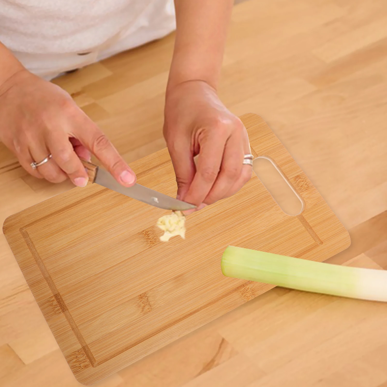 

Bamboo Cutting Board 30x19x1 4cm Anti Cracking Smooth Edge Multi Function Kitchen Chopping Storage Decorative Boards for Food