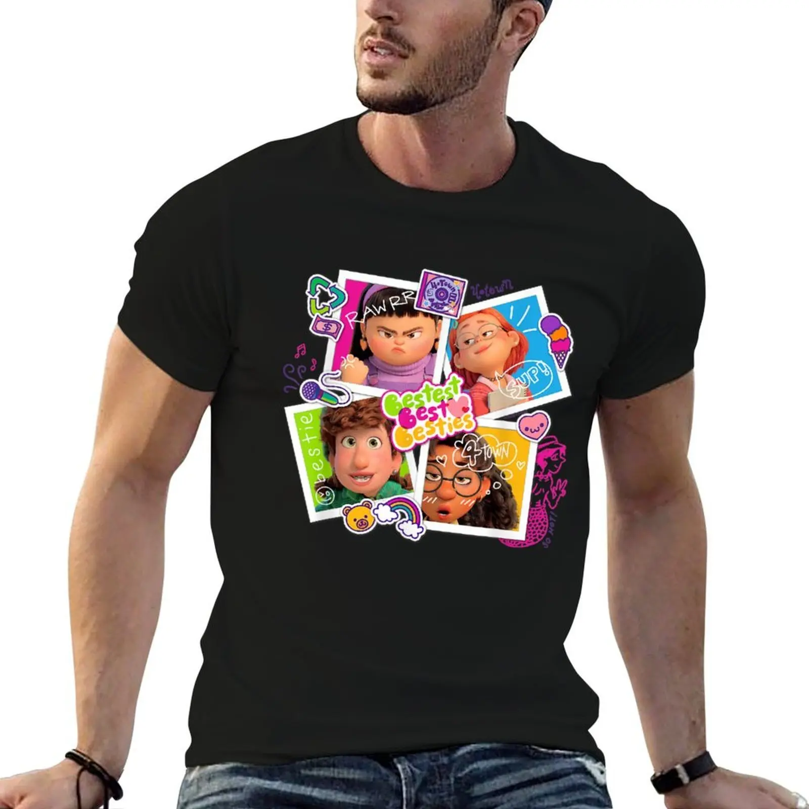 Turning Red Trailler T-Shirt custom t shirt korean fashion workout shirts for men