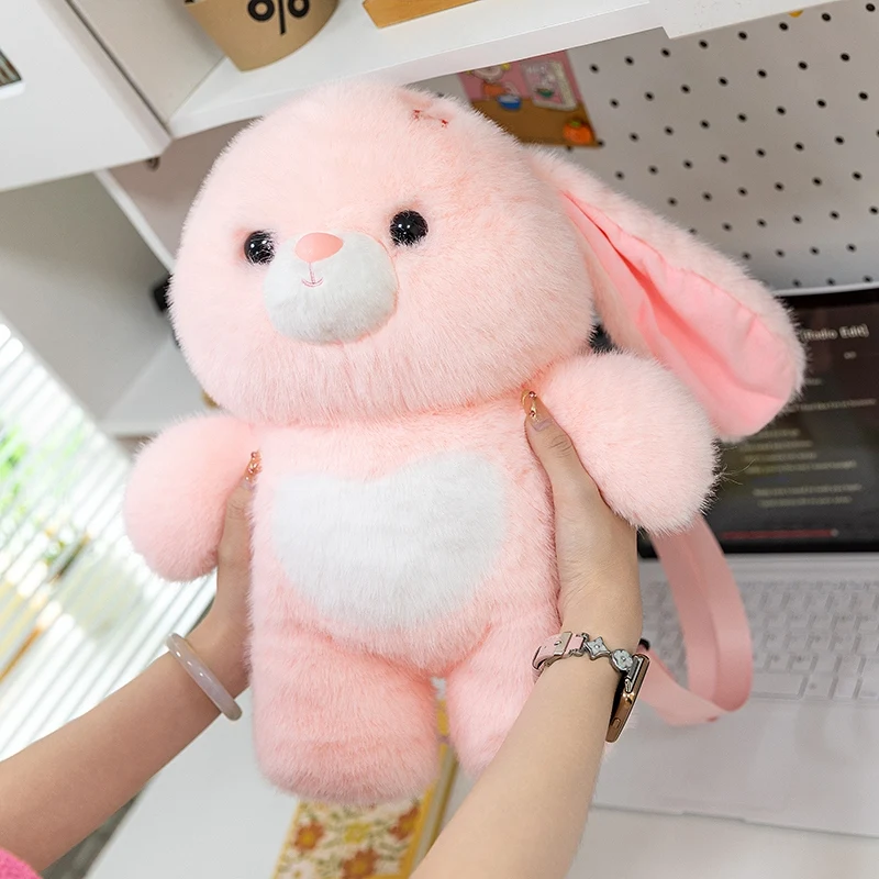 Cute Capybara Rabbit Fox Dog Duck  Backpack Super Soft  Kawaii  Animals Toys Cartoon  Birthday Christmas Gifts for Girls Boys