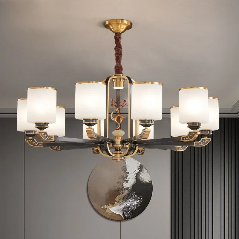 New Chinese style zen living room atmosphere chandelier Chinese style classical dining room light bedroom