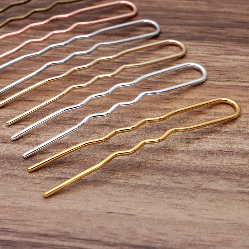 10pcs Metal Copper Hairpins Sticks For Hair Colets Fork Bride Clip Jewelry Accesories Vintage Women Aesthetic Decoration Tiara