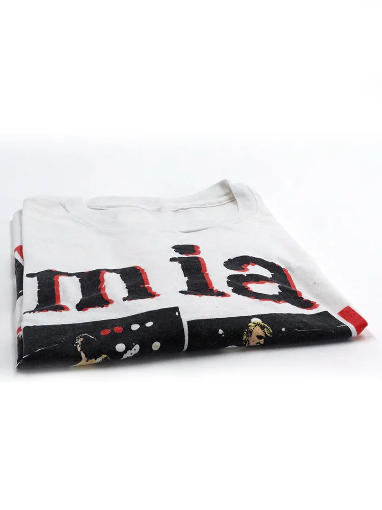 MIA Rap Artist after the Fact Music Song Album Character Pattern Short Sleeve T-Shirt Cotton Breathable Youth Popular Street ...
