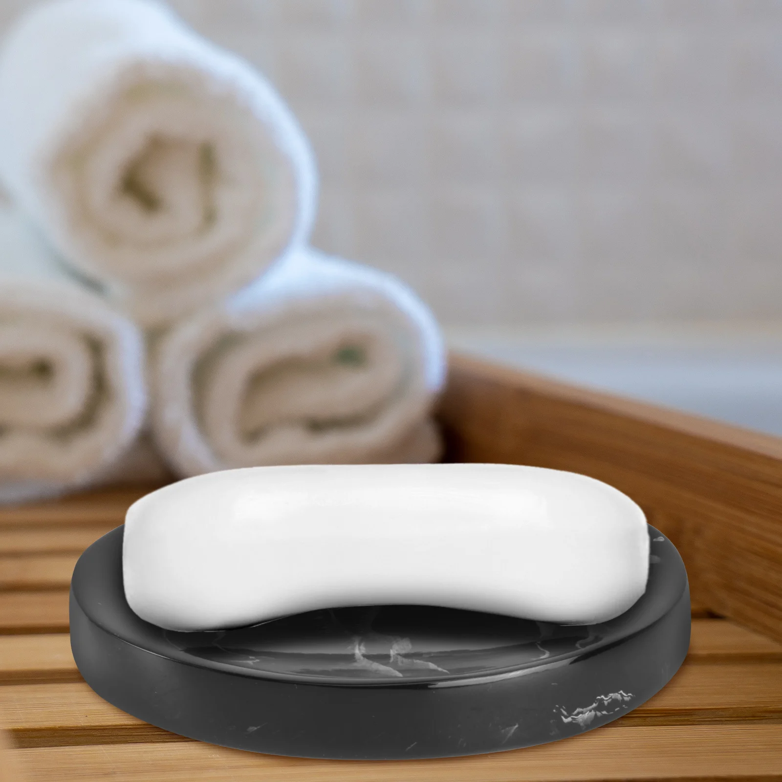 

Marble Soap Case Decorative Tray Dishes Container for Bathroom Holder with Drain