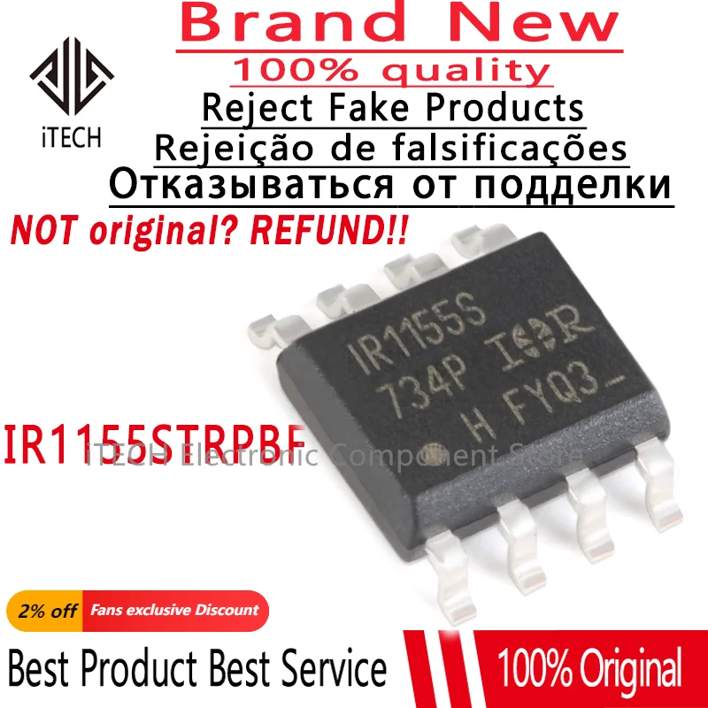 10pcs Original and Genuine R1155 IR1155S IR1155STRPBF SOP8 Chipset