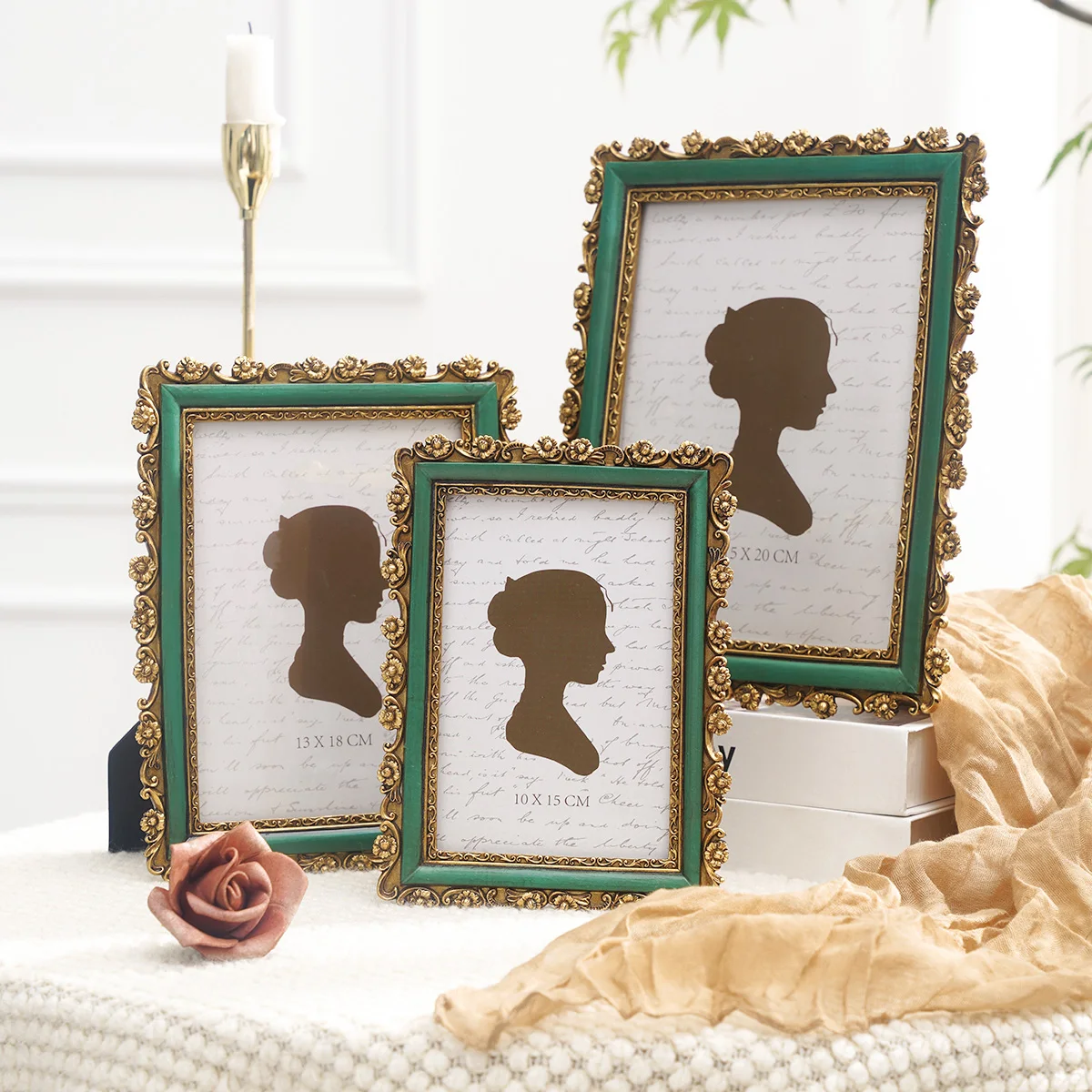 Resin Material Three-Dimensional Crabapple Pattern Photo Frame