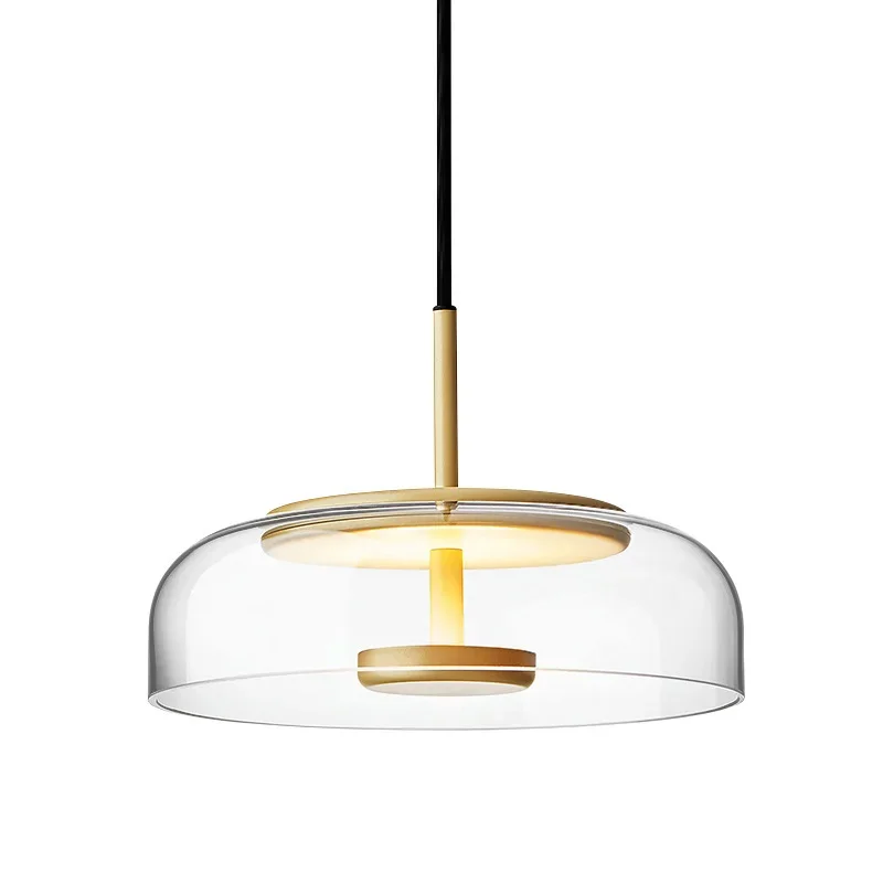 

Nordic bedside glass art chandelier post-modern restaurant personalized small chandelier