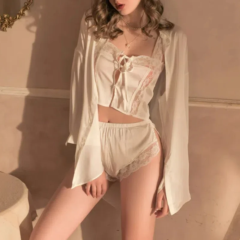 

Sexy Nightie Women Suspender Nightdress Backless Split Night Dress Lingerie Nightgown Sleep Tops Satin Pajamas