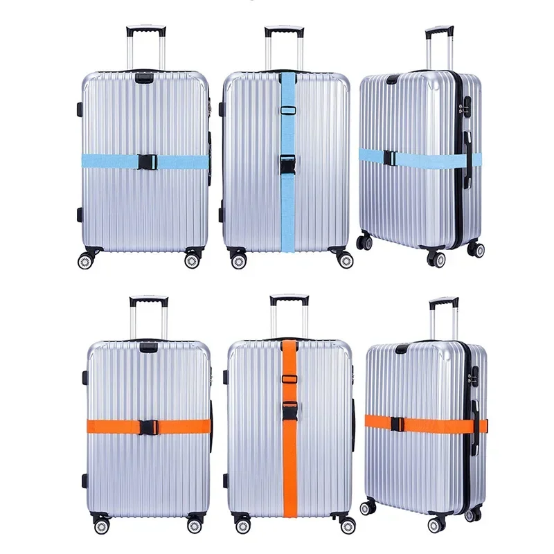 Multifunction Luggage Strap Travel Essential Accessories Suitcase Supplies Fixed Belt  Cross Packing Straps 18-32 Inch Suitcase