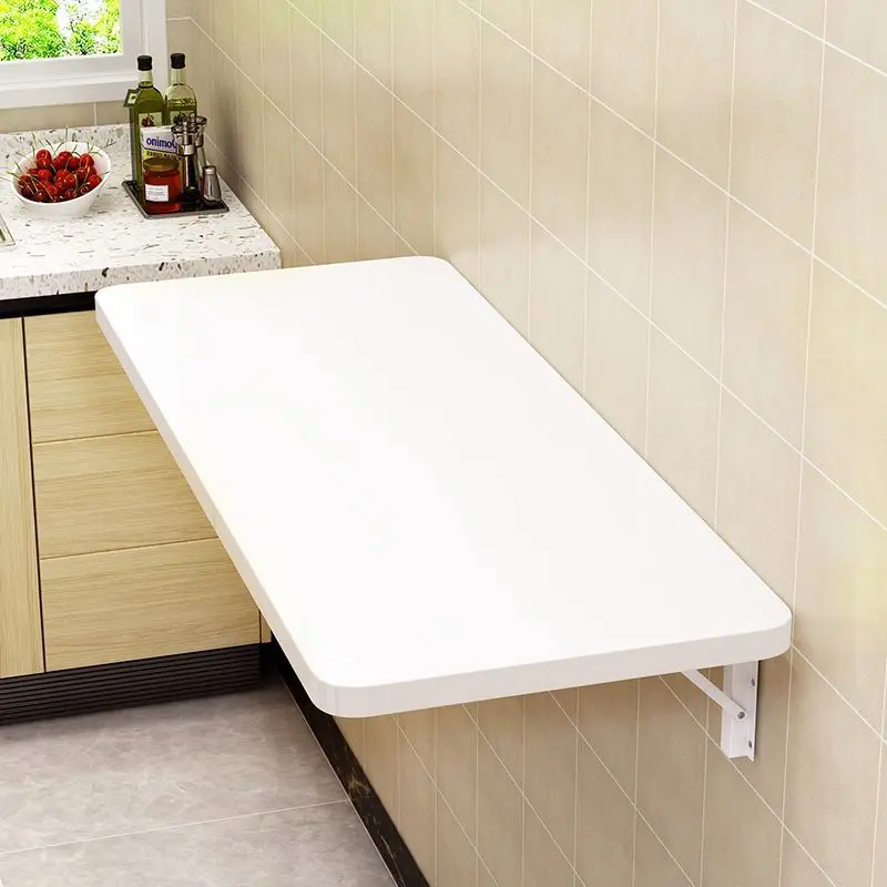 Folding table wall hanging wall multi-functional household small apartment against the wall narrow table wall-to-wall desk