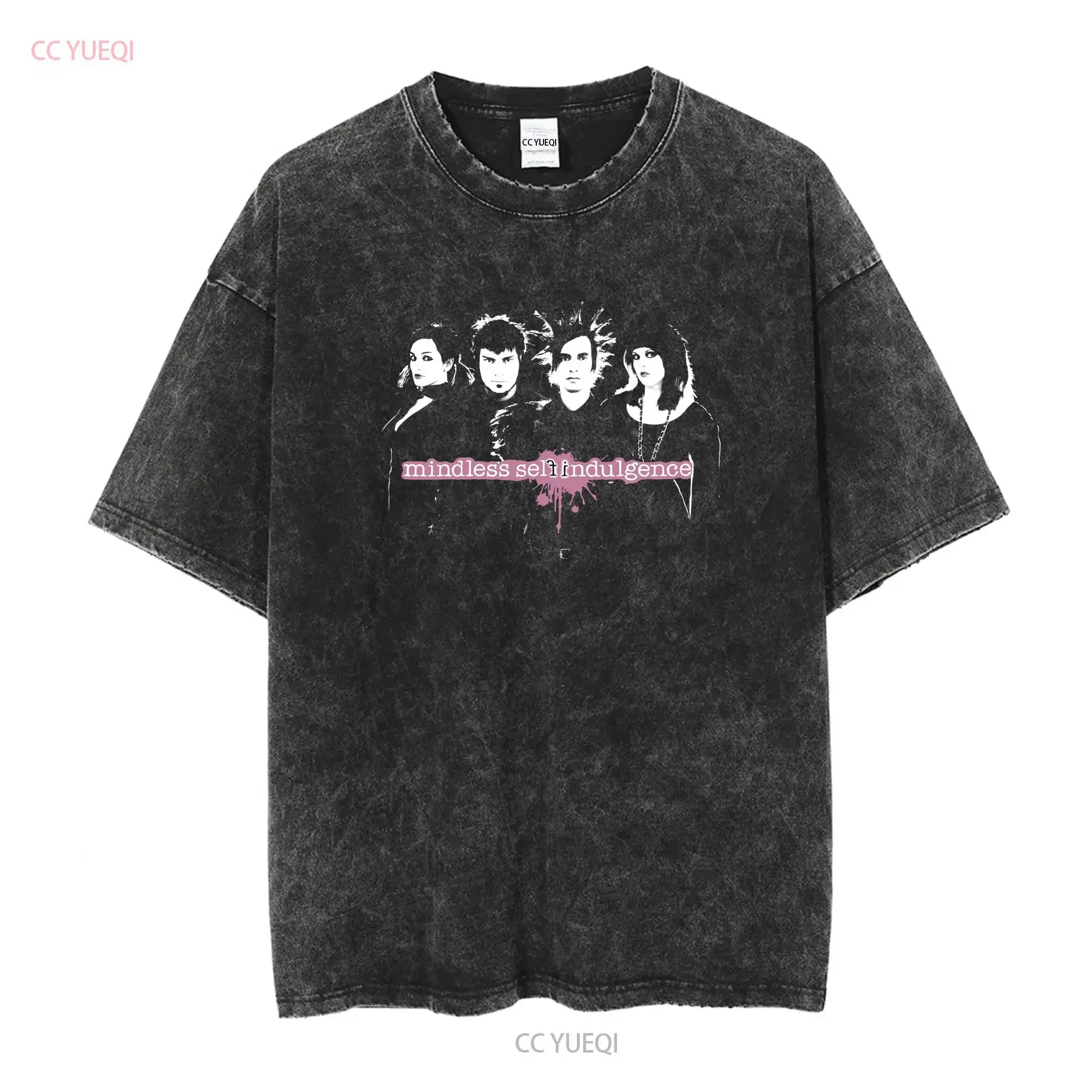 Y2K Mindless Self Indulgence MSI Band If 2008 T Shirt Black XL Industrial long or short sleeves vintage Washed homme