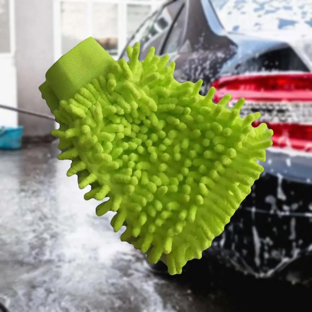 20*14cm Autowashandschoen Niet-pluizend Zeer absorberend Hoge dichtheid Vuilverwijdering Niet-schuurmiddel Machinewasbaar Autopoetsmiddel Veeg