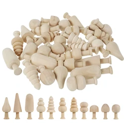30/50Pcs Wooden Peg People Dolls Unfinished Peg Dolls Crafts People Peg Dolls Peg Dolls Painting Crafts for DIY Painting Crafts