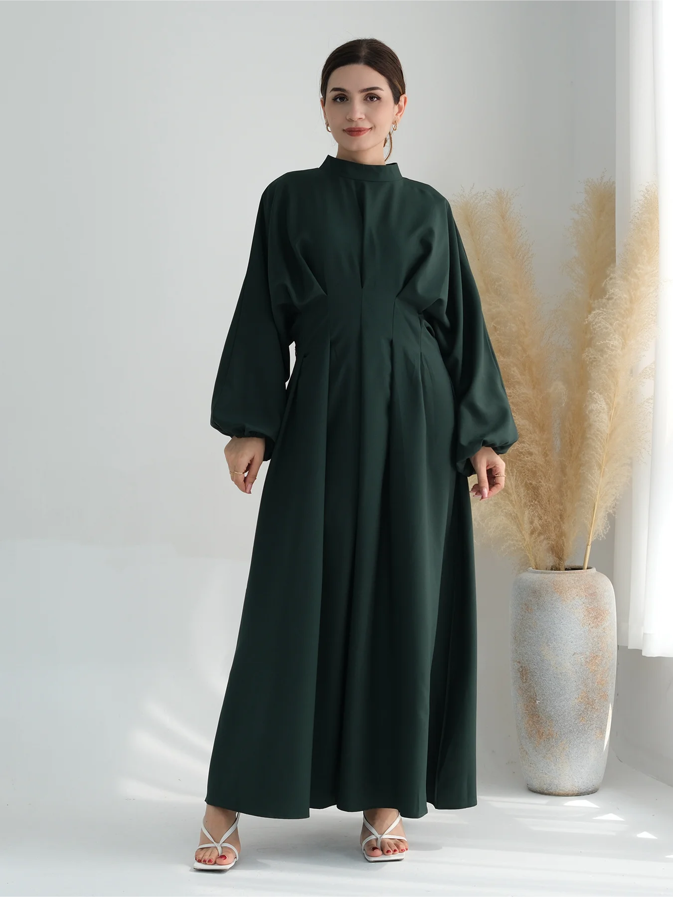 Abaya Muslim Women Solid Dress Modest Eid Vestidos Ramadan Morocco Dubai Jalabiya Abayas Kaftan Islam Party Arab Long Robe 2024