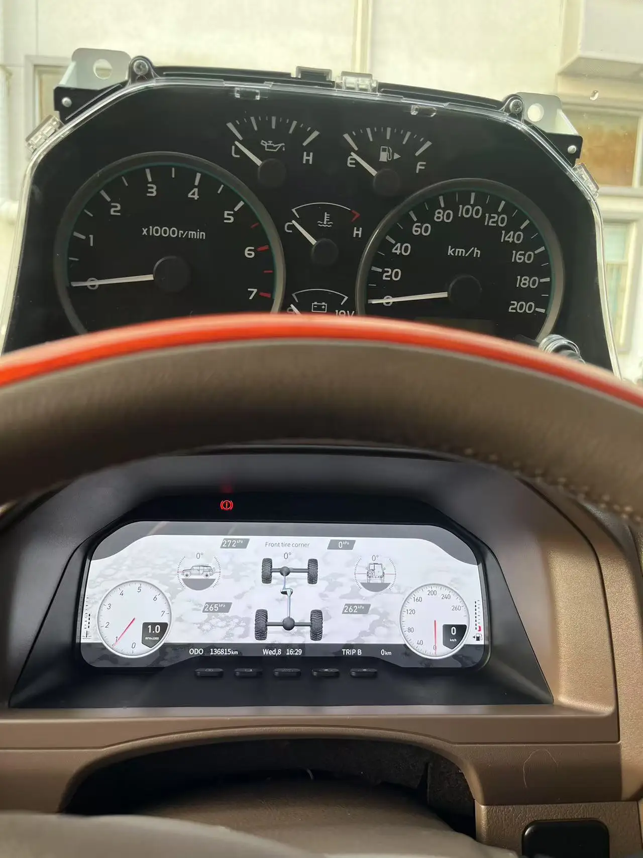 لتويوتا لاند كروزر LC70/76/78/79 2007-2024 سيارة الرقمية العنقودية أداة افتراضية عداد السرعة 12.3 "LCD لوحة القيادة