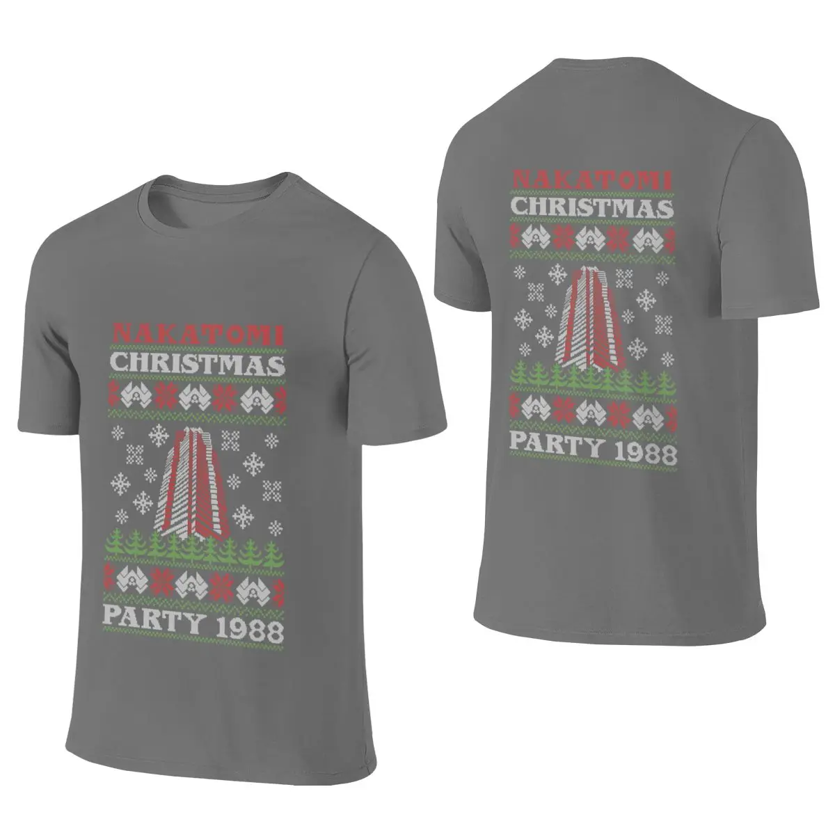 Nakatomi Plaza Christmas Party Knitted Soft And Glutinous Reversible T-shirt Casual Girlish Feeling Antibacterial Tee