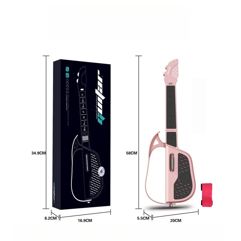 Guitare intelligente sans cordes, Transmission automatique, Instrument d'éveil musical pliable, jouet Musical pour enfant, niveau d'entrée pour débutant