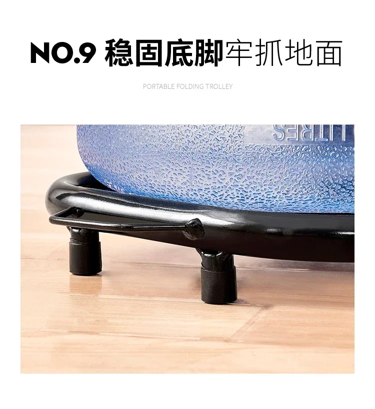 عربة تسوق صغيرة وصلت حديثًا لعام 2025، عربة تخزين صامتة قابلة للطي #4