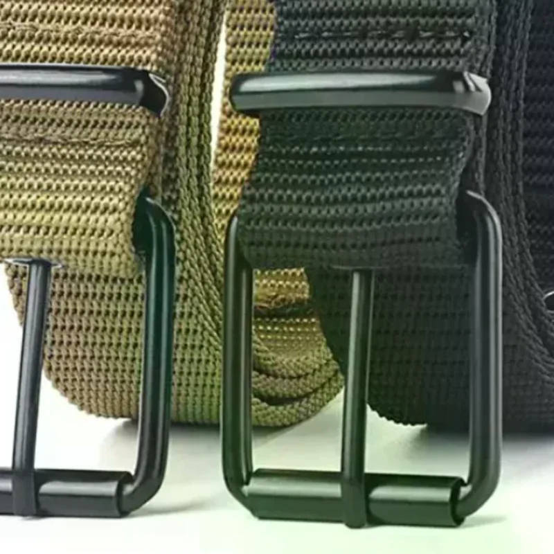 حزام رجالي مسامي قماش دبوس مشبك حزام جلد حزام رياضي خارجي المرأة العصرية العيينة حزام مع حزام الجينز للرجال والنساء #1